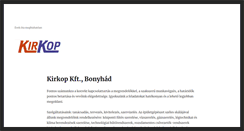 Desktop Screenshot of kirkop.hu